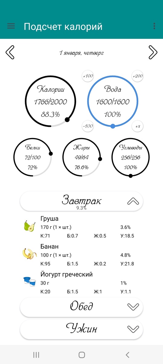 Подсчет калорий 5